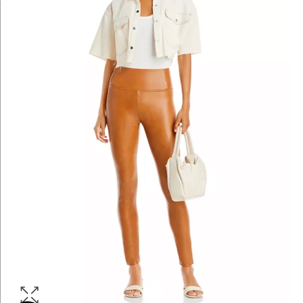 BAGATELLE COLLECTION High-Rise Faux Leather Leggings